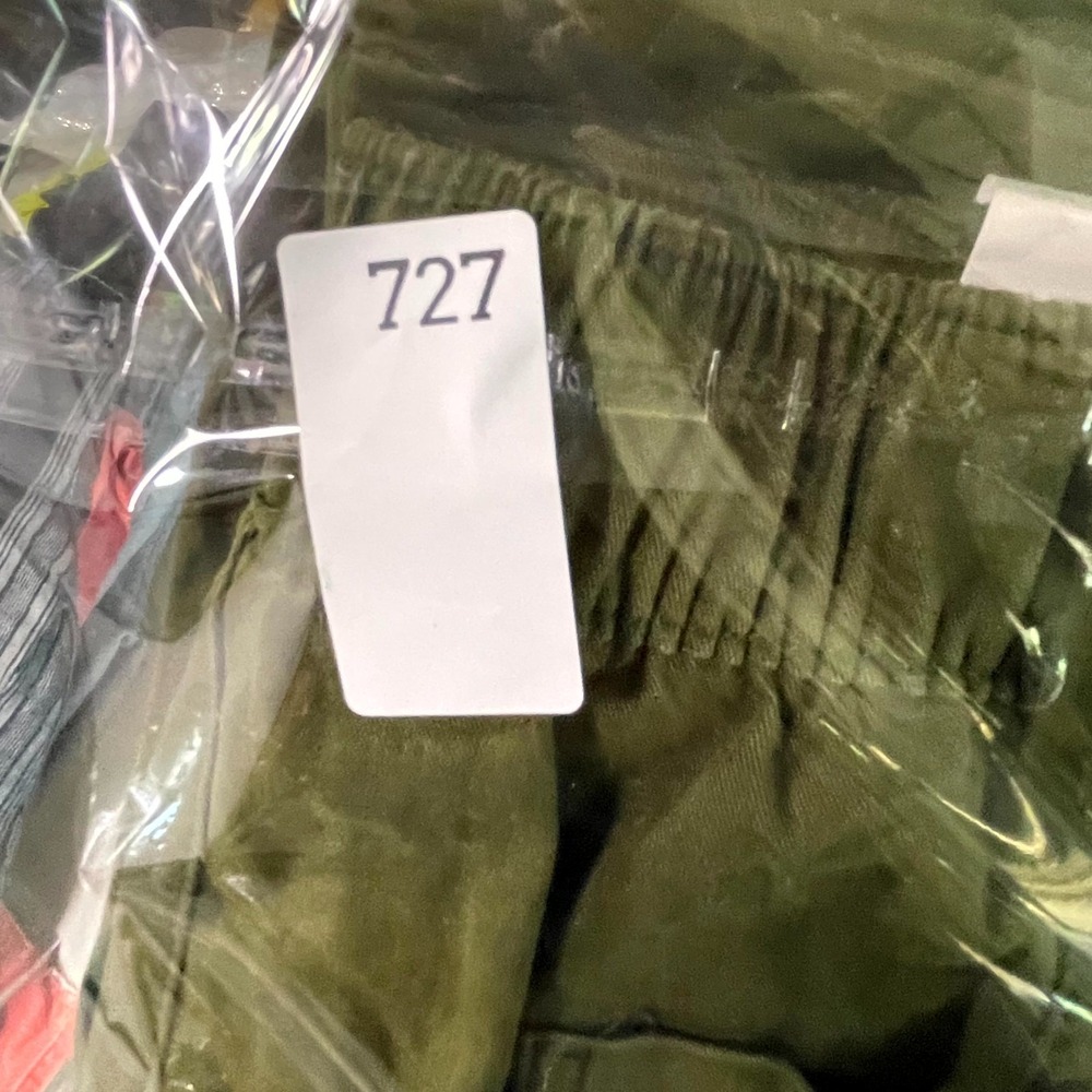 Old Navy OGC Chino Pants Womens Medium Olive Green High Waisted Tapered Straight - Picture 12 of 12